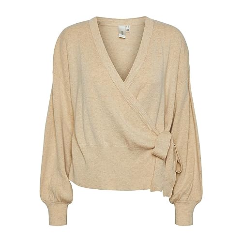 Y.A.S YAS Wickelpullover Damen, Birch, XXL von YAS