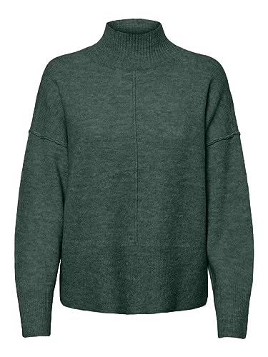 Y.A.S Damen YASBALIS LS HIGH Neck Knit S. NOOS Strickpullover, Garden Topiary, XXL von YAS