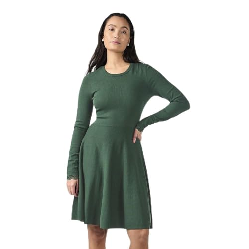 Y.A.S Damen YASBECCO LS Knit Dress S. NOOS Strickkleid, Sycamore, Medium von YAS