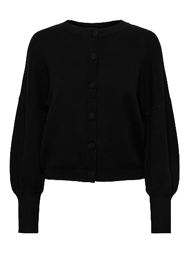 Y.A.S Damen YASFONNY LS Knit Cardigan S. NOOS Strickjacke, Black, XL von YAS