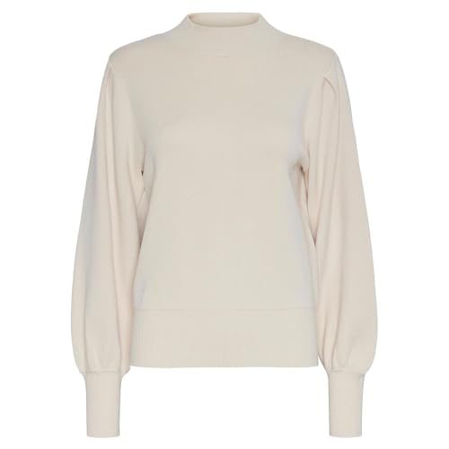 Y.A.S Damen YASFONNY LS Knit S. NOOS Pullover, Birch, XS von YAS