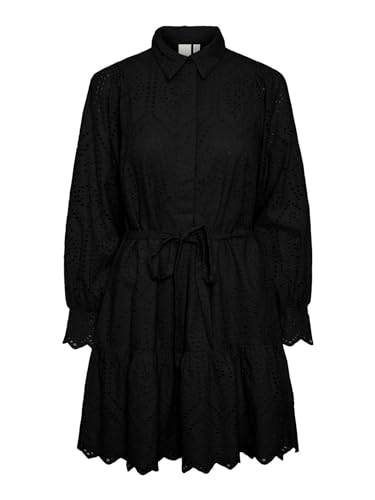 Y.A.S Damen YASHOLI LS Belt Dress S. NOOS Kleid, Black, Medium von YAS