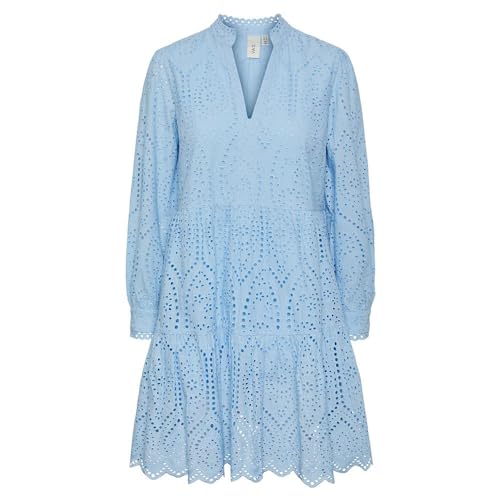 Y.A.S Damen YASHOLI LS Dress S. NOOS Blusenkleid, Clear Sky, M von YAS