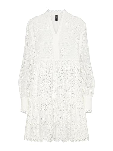 Y.A.S Damen YASHOLI LS Dress S. NOOS Kleid, Star White, M von YAS