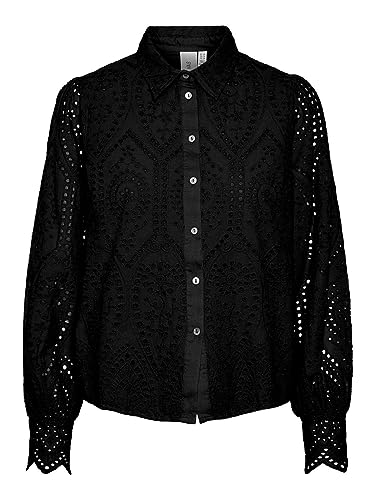 Y.A.S Damen YASHOLI LS Shirt S. NOOS Bluse, Black, X-Large von YAS