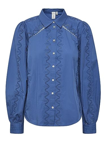 Y.A.S Damen YASKENORA LS Shirt S. NOOS Bluse, Federal Blue, Small von YAS