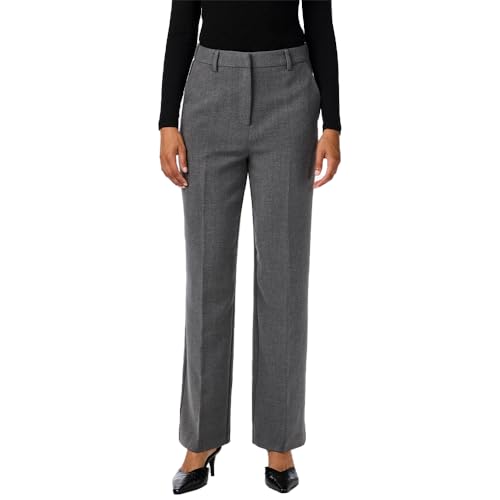 Y.A.S Damen YASLIKKA HW Wide Pants S. NOOS Hose, Dark Grey Melange, X-Large von Y.A.S