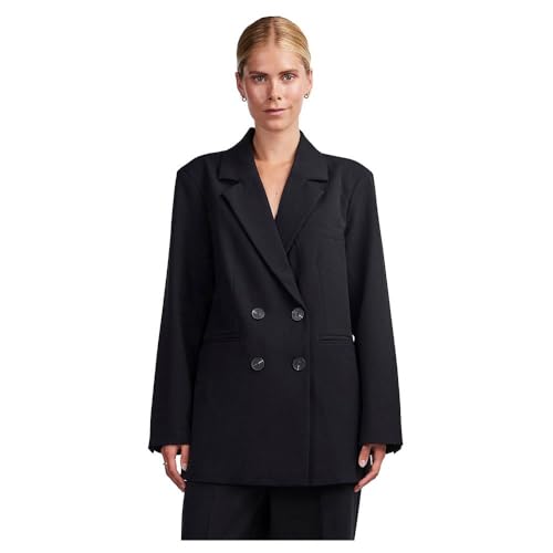 Y.A.S Damen YASLIKKA LS Oversized S. NOOS Blazer, Black, L von YAS