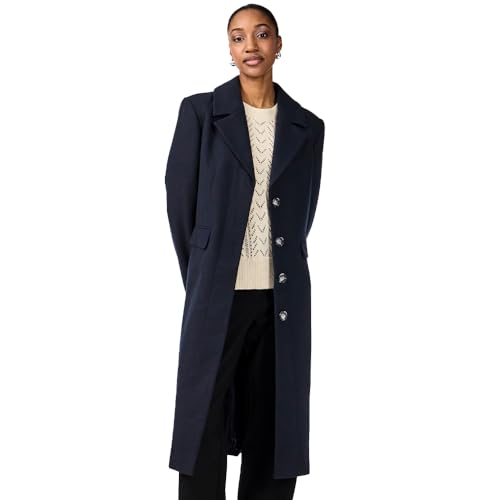 Y.A.S Damen YASLIMA LS Coat S. NOOS Mantel, Navy Blazer/Detail:SOLID, XXL von YAS