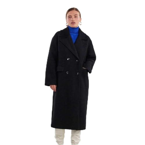 Y.A.S Damen YASMILA LS Wool Mix Coat S. NOOS Wollmantel, Black, L von YAS