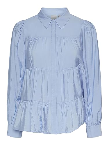 Y.A.S Damen YASPALA LS Shirt S. NOOS Hemd/Bluse, Kentucky Blue, S von YAS