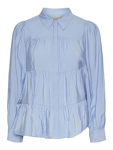 Y.A.S Damen YASPALA LS Shirt S. NOOS Hemd/Bluse, Kentucky Blue, XL von YAS