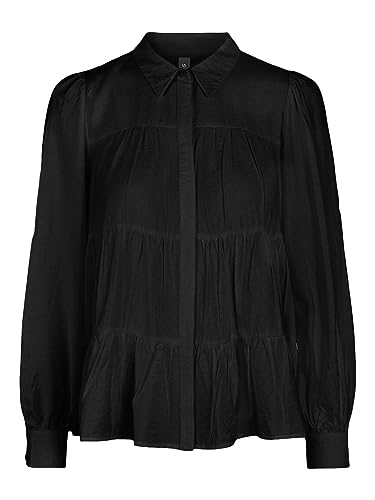 Y.A.S Damen YASPALA LS Shirt S. NOOS Langarmbluse, Black, XXL von YAS