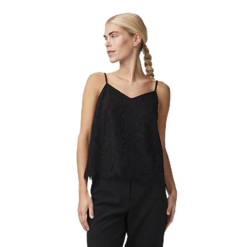 Y.A.S Damen YASPERLA LACE Singlet S. NOOS Top, Black, 48 von YAS