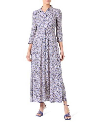 Y.A.S Damen YASSAVANNA Long Shirt Dress S. NOOS Hemdblusenkleid, Bluing/AOP:Ditsy Flower, Medium von YAS