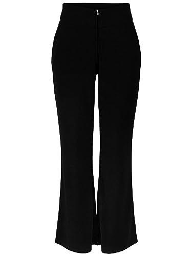 Y.A.S Damen YASVICTORIA Wide Pant S. NOOS Stoffhose, Black, XXL von YAS