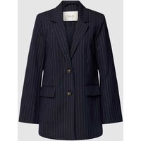 YAS Blazer mit Nadelstreifen Modell 'Pinlou' in Marine, Größe L von YAS