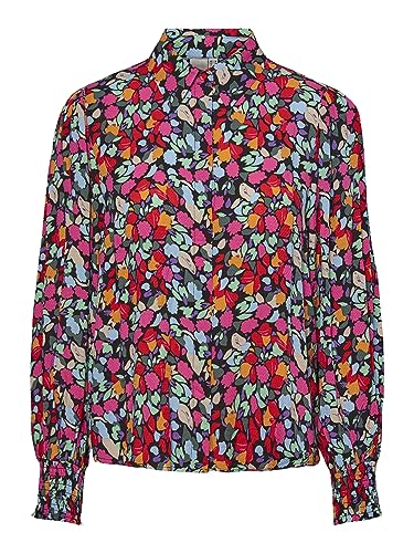 YAS Damen YASALIRA LS Shirt S. NOOS Bluse, Garden Topiary/AOP:SMALL Flower Print, M von YAS