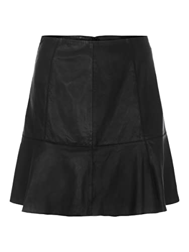 YAS Damen YASCOLLY MW NAPLON Skirt-NOOS Rock, Black, L von YAS