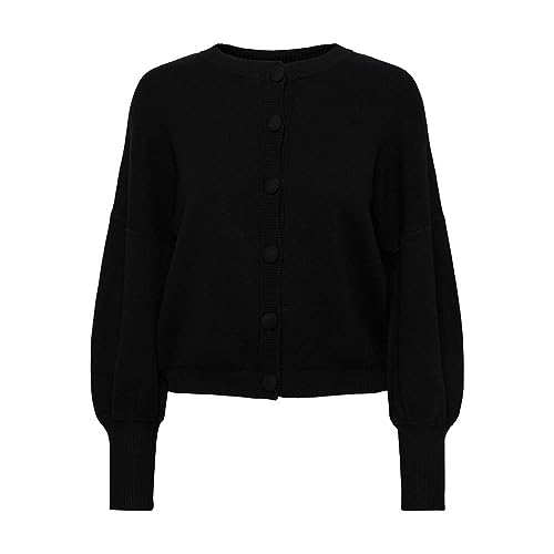 Y.A.S Damen YASFONNY LS Knit Cardigan S. NOOS Strickjacke, Black, M von YAS