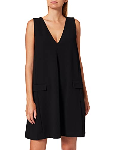 YAS Damen YASMALEA SL Dress Kleid, Black, M von YAS