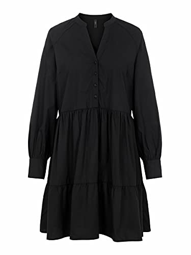 YAS Damen YASRIA LS Dress-NOOS S. Kleid, Black, XS von YAS
