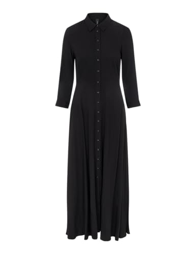 Y.A.S Damen YASSAVANNA Long Shirt Dress S. NOOS Kleid, Black, XL von YAS