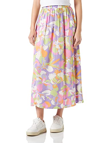 Y.A.S Damen YASSIMUNA HW Ankle Skirt S. NOOS Rock, Bougainvillea/AOP:Villea Print, 40 von YAS