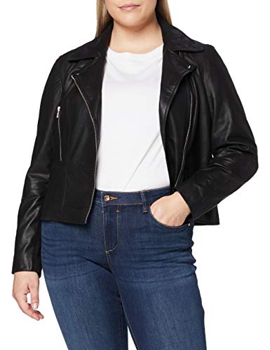 YAS Damen Yas sophie Leather Jacket Noos Lederjacke, Schwarz, M EU von YAS