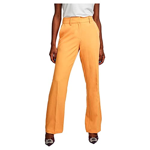 YAS Damen Yasbluris Mw Flared Pant Noos Anzughose, Mock Orange, XS EU von YAS