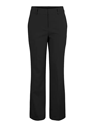 YAS Damen Yasbluris Mw Flared Pant Noos Anzughose, Schwarz, XS EU von YAS