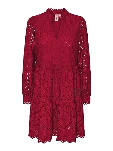 YAS Damen Yasholi Ls S. Noos Short Dresses, Jester Red, XS EU von YAS