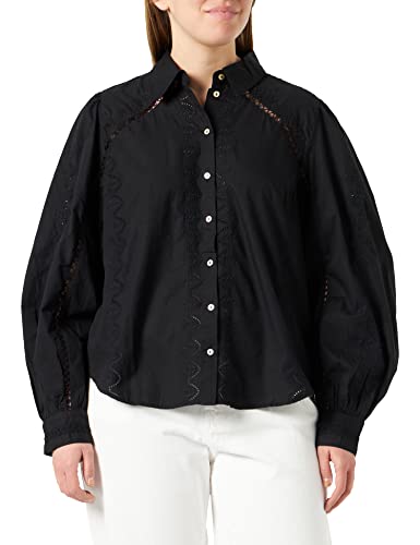 YAS Damen Yaskenora Shirt S. Noos Bluse, Schwarz, S EU von YAS