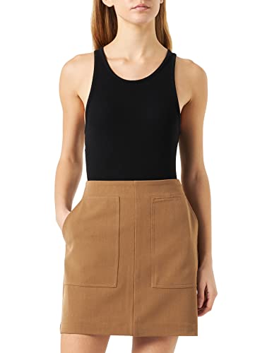 YAS Damen Yasloui Hw Short Skirt Noos Rock, Otter, M EU von YAS