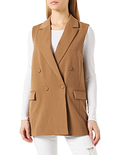 YAS Damen Yasloui Sl Waistcoat Noos Blazer, Otter, M EU von YAS