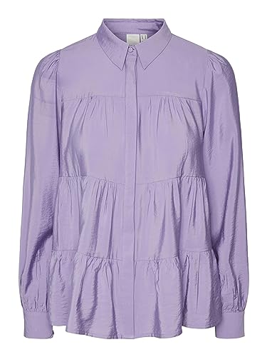 YAS Damen Yaspala Shirt S. Noos Bluse, Bougainvillea, S EU von YAS