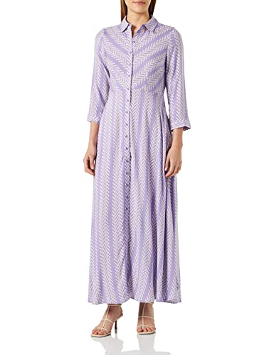 YAS Damen Yassavanna Long Shirt Dress S. Noos Kleid, Bougainvillea/Aop:boho Print, XS EU von YAS