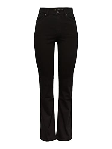 YAS Damen Yasvinnie Hw Flared S. Noos Jeans, Schwarz, 31W 30L EU von YAS