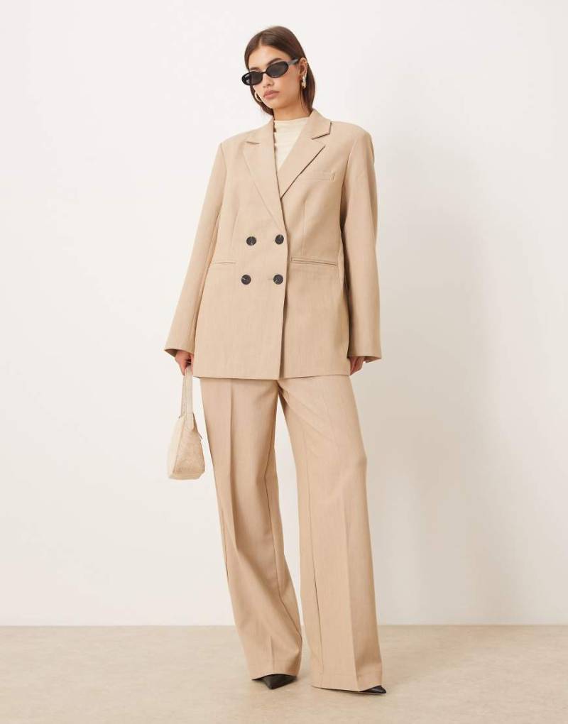 YAS - Elegante Hose in Kamelbraun mit weitem Bein, Kombiteil-Neutral YAS - Elegante Hose in Kamelbraun mit weitem Bein, Kombiteil-Neutral von YAS