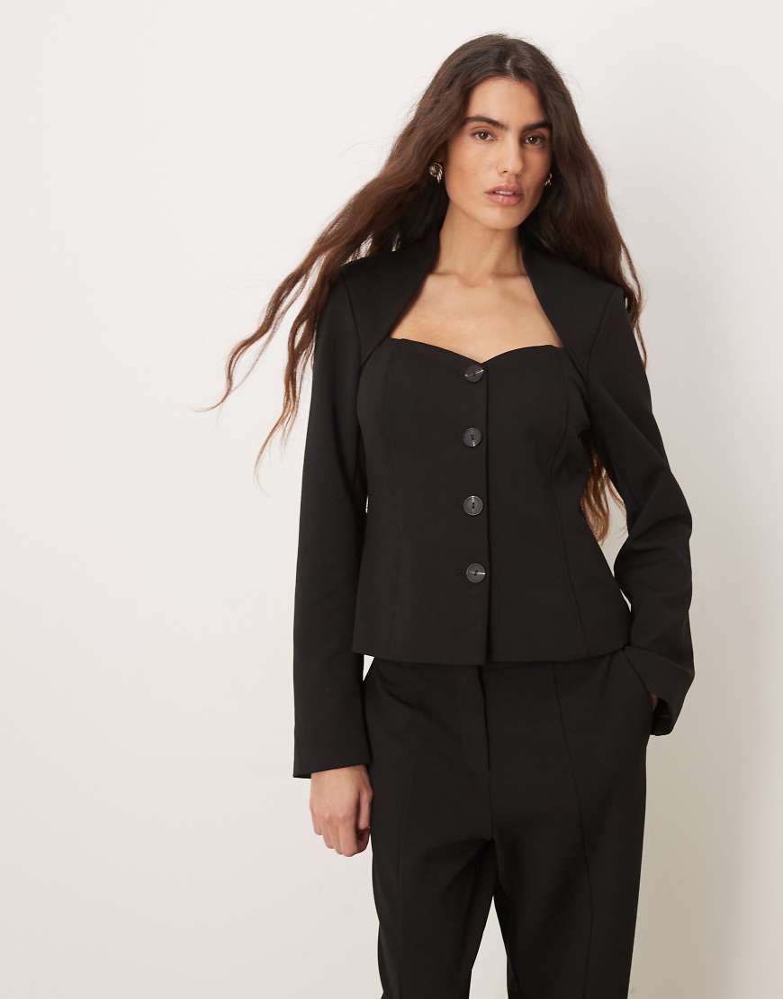 YAS - Eleganter, figurbetonter Blazer in Schwarz, Kombiteil von YAS