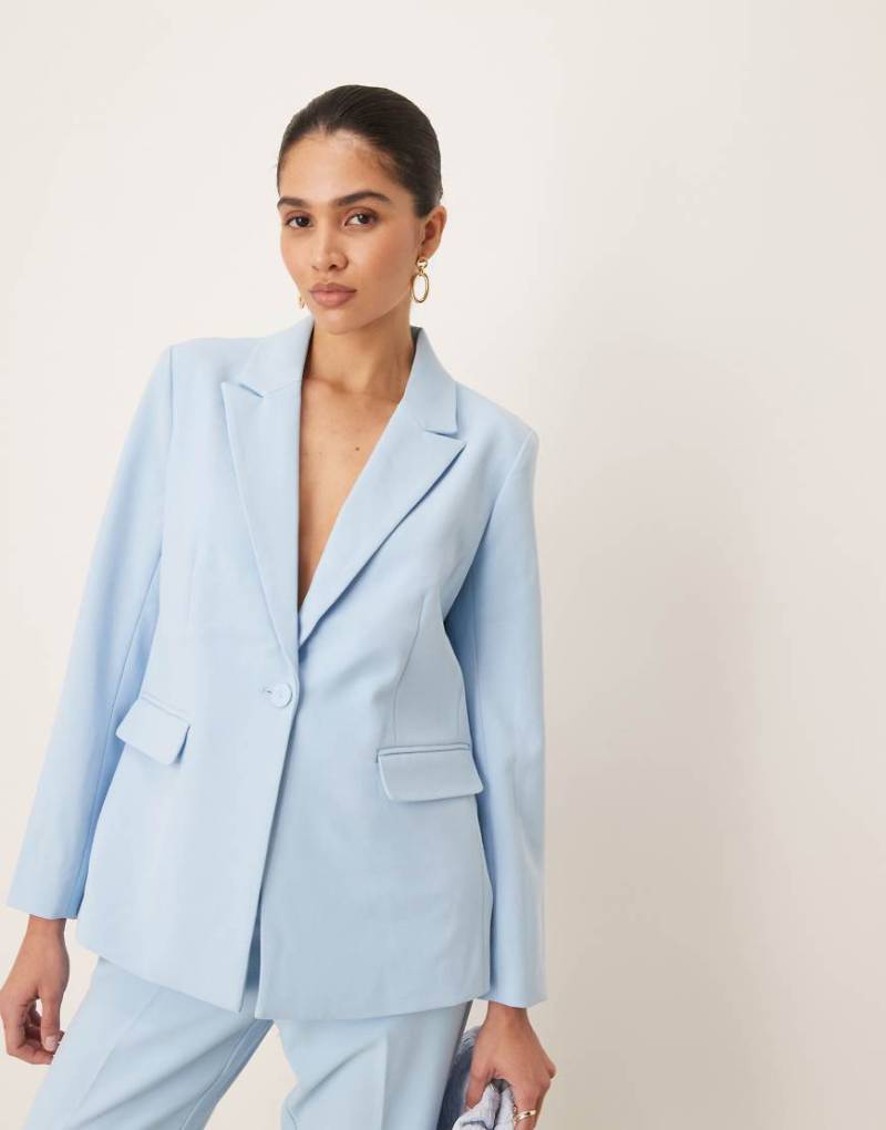 YAS - Eleganter Oversize-Blazer in Himmelblau, Kombiteil von YAS