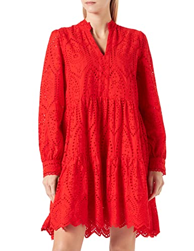 YAS Damen Yasholi Dress S. Noos Kleid, Fiery Red, M EU von YAS