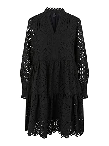 YAS Damen Yasholi Dress S. Noos Stufenkleid, Schwarz, L EU von YAS