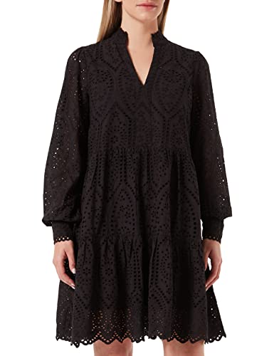 YAS Damen Yasholi Dress S. Noos Stufenkleid, Schwarz, XS EU von YAS