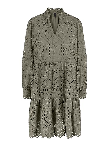 YAS Damen Yasholi Ls S. Noos Short Dresses, Vetiver, XS EU von YAS