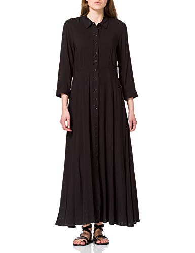 Y.A.S Damen YASSAVANNA Long Shirt Dress S. NOOS Kleid, Black, XL von YAS