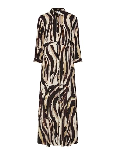 Y.A.S Damen Yassavanna Long Shirt Dress S. Noos, Sandshell, M von YAS