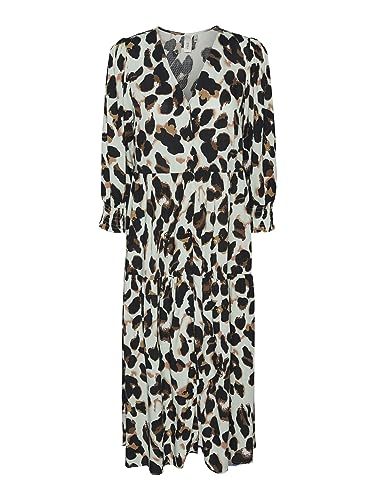 YAS Damen Yasalira 3/4 S. Noos Long Dresses, Celadon Green, XL EU von YAS