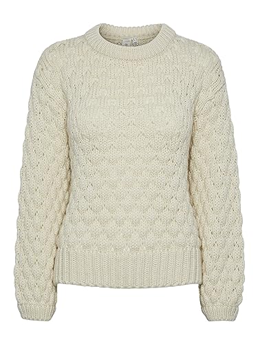 Y.A.S Damen YASBUBBA LS Knit Pullover S. NOOS Strickpullover, Birch, Medium von YAS