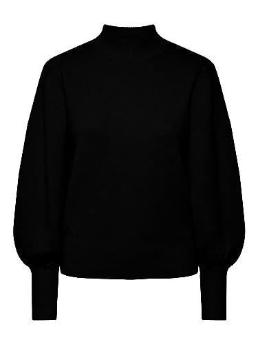 Y.A.S Damen YASFONNY LS Knit Pullover S. NOOS Strickpullover, Black, Large von YAS